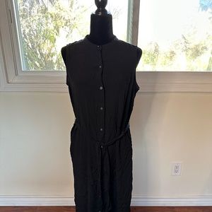 Gap Black Button front dress sleeveless shirt dress (M)